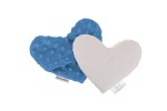 BOCIOLAND Termofor z pestek wiśni serce minky blue navy