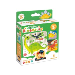 CZUCZU UKŁADAM DINOZAURY PUZZLE 36M+ 45 EL.