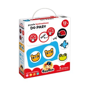 CZUCZU PUZZLE KONTASTOWE DO PARY 12M+ 18 EL.