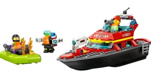 LEGO CITY Łódź strażacka 60373 klocki 144 el.