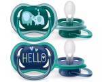 AVENT 2 smoczki smoczek uspokajający ultra AIR 18+ m BOY