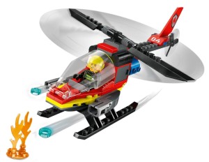 LEGO CITY Strażacki helikopter ratunkowy 60411 klocki 85 el.