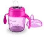 AVENT kubek niakapek uchwyt butelka 200 ml fioletowy