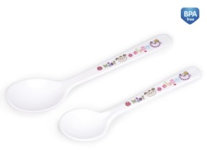 CANPOL Plastikowe łyżeczki 2 szt. róż