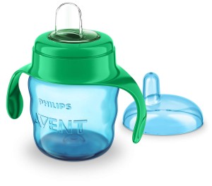AVENT kubek niakapek uchwyt butelka 200 ml zielony