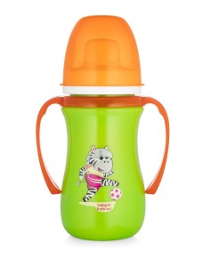 CANPOL BABIES Kubek niekapek 240ml 6m+ MIĘKKI USTNIK Zielony