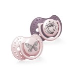 LOVI smoczek uspokajający 0-3 m-cy BOTANIC girl 2 szt.