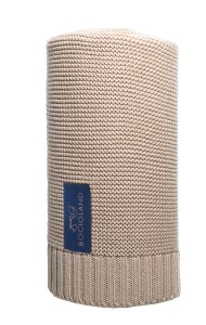BOCIOLAND PARIS kocyk babunia bawełniano-bambusowy 80X100 dla dziecka beż