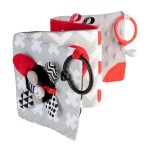 CANPOL BABIES Pluszowa kontrastowa książeczka edukacyjna SENSORY TOYS (68/081)