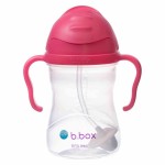 B.BOX Innowacyjny Kubek bidon ze słomką 240 ml malinowy