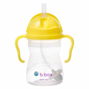 B.BOX Innowacyjny Kubek bidon ze słomką 240 ml cytrynowy