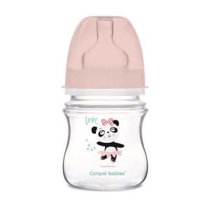 CANPOL BABIES Butelka szeroka antykolkowa 120ml PP Easy Start EXOTIC ANIMALS