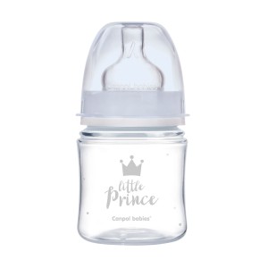 CANPOL BABIES Butelka szeroka antykolkowa 120 ml PP Easy Start ROYAL BABY