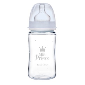CANPOL BABIES Butelka szeroka antykolkowa 240 ml PP Easy Start ROYAL BABY